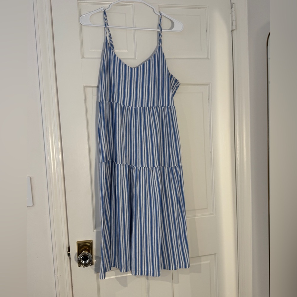 GAP Blue and White Textured Fabric